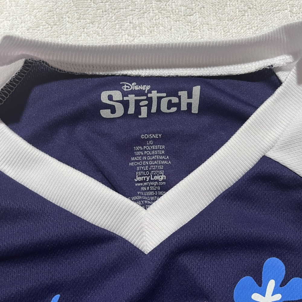 NEW!! Disney Lilo and Stitch Sports Jersey #626 Blue and White - Size: XL - Picture 2 of 6
